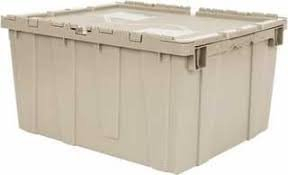 (1) STACKABLE LATCHING AND LOCKING TOTE