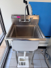 STEELTON 24" X 21" STAINLESS SLOP SINK.