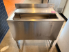 30" HEAVY DUTY STAINLESS ICE KEEPER W/ LID.