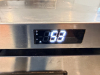 TURBO AIR TWO DOOR UNDERCOUNTER REFRIGERATOR WITH STAINLESS STEEL TOP, DIGITAL TEMPERATURE DISPLAY, AND STAINLESS STEEL CABINET CONSTRUCTION. - 3