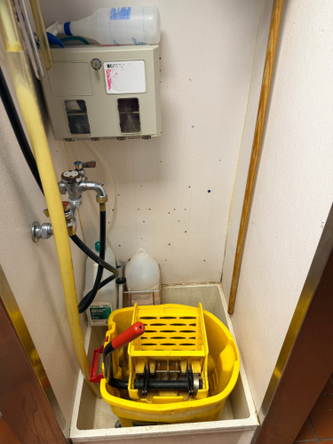 MOP BUCKET AND WRINGER.