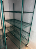 48" X 24" FOUR TIER COATED WIRE SHELF ( ON CASTERS)