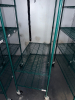 48" X 24" FOUR TIER COATED WIRE SHELF ( ON CASTERS) - 2