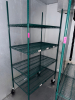 48" X 24" FOUR TIER COATED WIRE SHELF ( ON CASTERS)