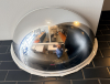 WALL MOUNTED CURVED SECURITY MIRROR.