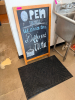 CHALK BOARD SANDWICH BOARD.