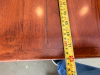 72" X 30" WOODEN TABLE W/ DOUBLE PEDESTAL BASE. - 4