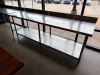 96" X 30" STAINLESS TABLE W/ 4" BACK SPLASH