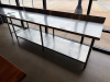 96" X 30" STAINLESS TABLE W/ 4" BACK SPLASH - 2