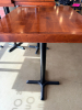 24" X 30" WOODEN TABLE W/ PUB BASE. - 2