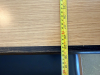 60" X 30" LAMINATE WOOD TABLE W/ DOUBLE PEDESTAL BASE. - 3