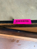 48" X 30" LAMINATE WOOD TABLE W/ BASE. - 2