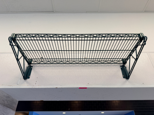 (3) 24" X 12" COATED SIRE WALL SHELVES.