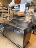 TRUE 48" TWO DOOR REFRIGERATED PREP STATION WITH OVER SHELF - 2