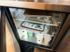 TRUE 48" TWO DOOR REFRIGERATED PREP STATION WITH OVER SHELF - 2