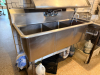 50" THREE COMPARTMENT STAINLESS POT SINK