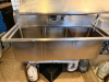 50" THREE COMPARTMENT STAINLESS POT SINK - 3