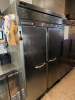 BEVERAGE-AIR TWO-SECTION REACH-IN REFRIGERATOR WITH FULL HEIGHT SWING DOORS, DIGITAL TEMPERATURE DISPLAY, AND INTERNAL WIRE SHELVING. - 2