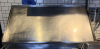 42" X 24" STAINLESS GLASS RACK WALL SHELF.