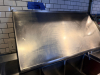 42" X 24" STAINLESS GLASS RACK WALL SHELF. - 2