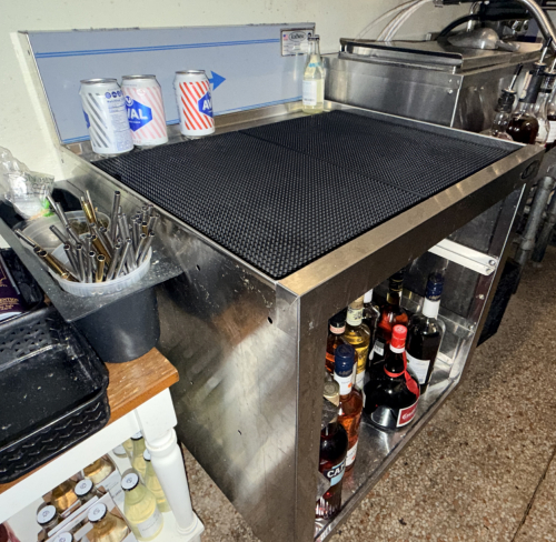 24" STAINLESS UNDER BAR DRY BOARD.