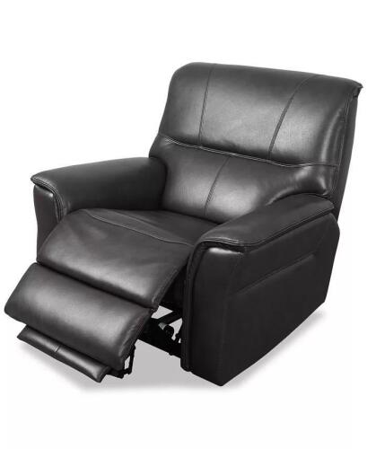 MACYS WARLINGTON LEATHER POWER RECLINER