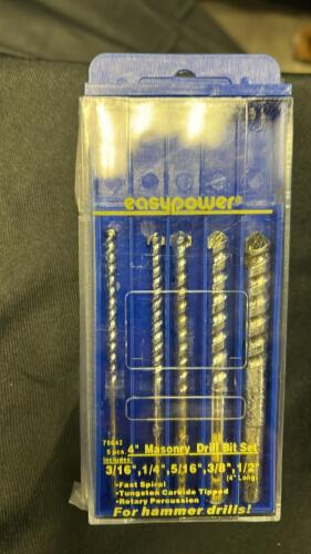 (2) PACKS OF 4INCH MASONRY DRILL BIT SETS