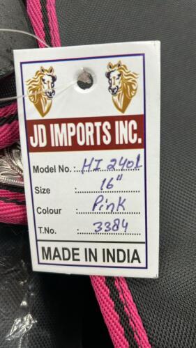 (1) PINK SADDLE SIZE 16