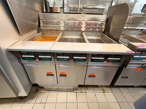 (3) BANK PITCO SH55 GAS DEEP FRYERS