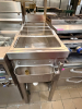 STAINLESSDUMP STATION W/ OVER HEAD HEAT LAMP AND SECTIONED DROP IN FOR INSERTS. - 5