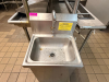 HAND SINK PEDESTAL STAND W/ FOOT PEDALS. - 2