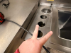 (2) 22" STAINLESS MICROWAVE WALL SHELVES. - 3
