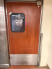 ELIASON 36" X 80" KITCHEN SWING DOOR W/ STAINLESS KICK PLATE.