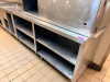 20' STAINLESS KITCHEN LINE W/ STORAGE, WATER DISPENSERS, REFRIGERATED WELLS, AND HEATED DROP INS. - 2
