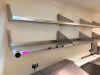 (6) 36" X 12" STAINLESS WALL SHELVES. - 2