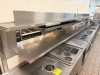 18' X 30" STAINLESS PASS THRU SHELF AND OVER SHELF.