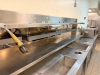 18' X 30" STAINLESS PASS THRU SHELF AND OVER SHELF. - 6