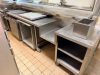 10' X 30" CUSTOM STAINLESS PREP TABLE W/ LOWER STORAGE. - 2