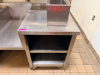 10' X 30" CUSTOM STAINLESS PREP TABLE W/ LOWER STORAGE. - 3