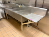 10' X 30" THREE WELL STAINLESS POT SINK ( HEAVY DUTY ) - 2