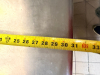 78" X 30" STAINLESS TABLE W/ 4" BACK SPLASH. - 2
