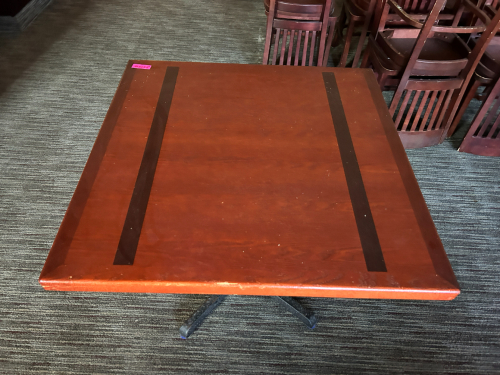 (1) WOODEN DINING TABLE
