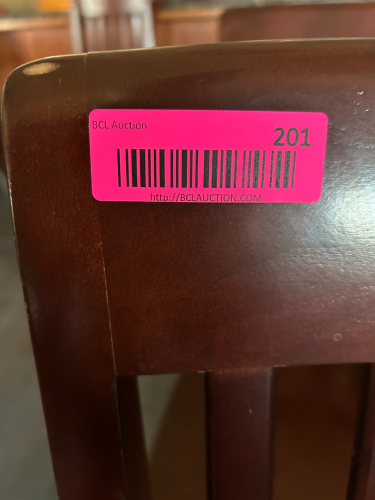 (8) WOODEN BAR STOOLS
