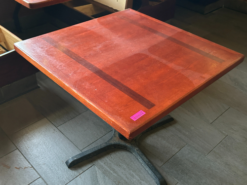 (1) WOODEN DINING TABLE