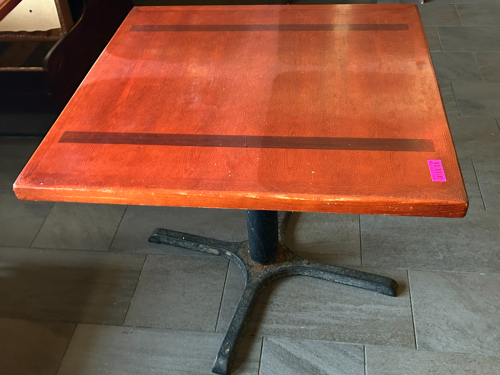 (1) WOODEN DINING TABLE