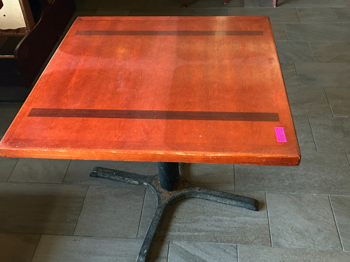 (1) WOODEN DINING TABLE