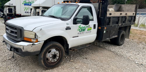 2000 FORD F550 SUPER DUTY STAKE BED TRUCK