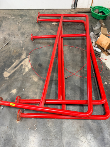 (3) 8' HEAVY DUTY METAL GUARD / HAND RAILS.
