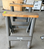 (1) PAIR OF HIRSH LIGHT DUTY SAW HORSES.