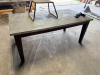 72" X 30" METAL TOP KITCHEN TABLE